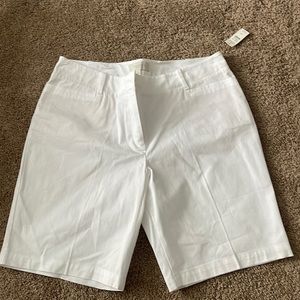 Talbots 14P white shorts new with tags